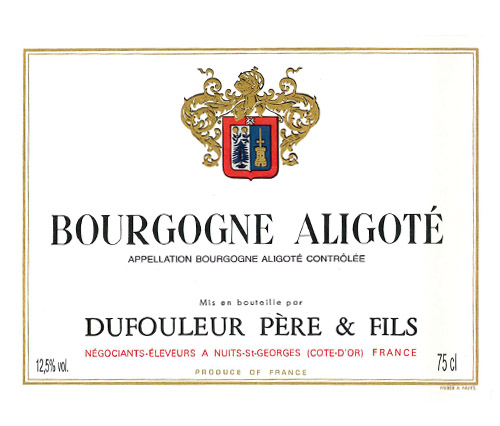 etiquette dufouleur vin de bourgogne