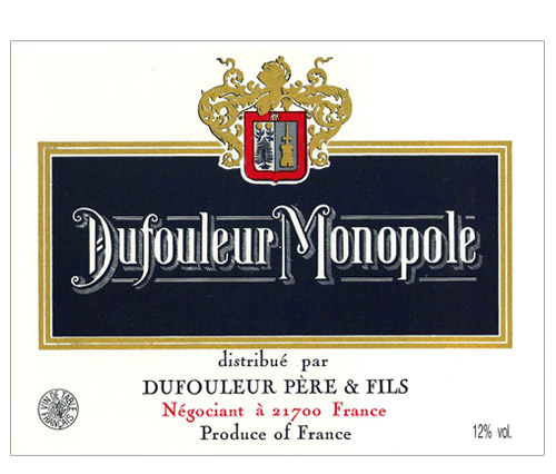 etiquette dufouleur vin de bourgogne