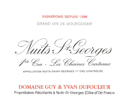 etiquette dufouleur vin de bourgogne